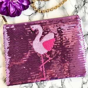 🆕NEW▪️ Tarte LTD Flamingo Pink/Purple Sequin Bag